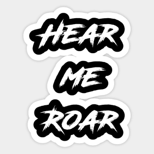Female Power roar Sticker